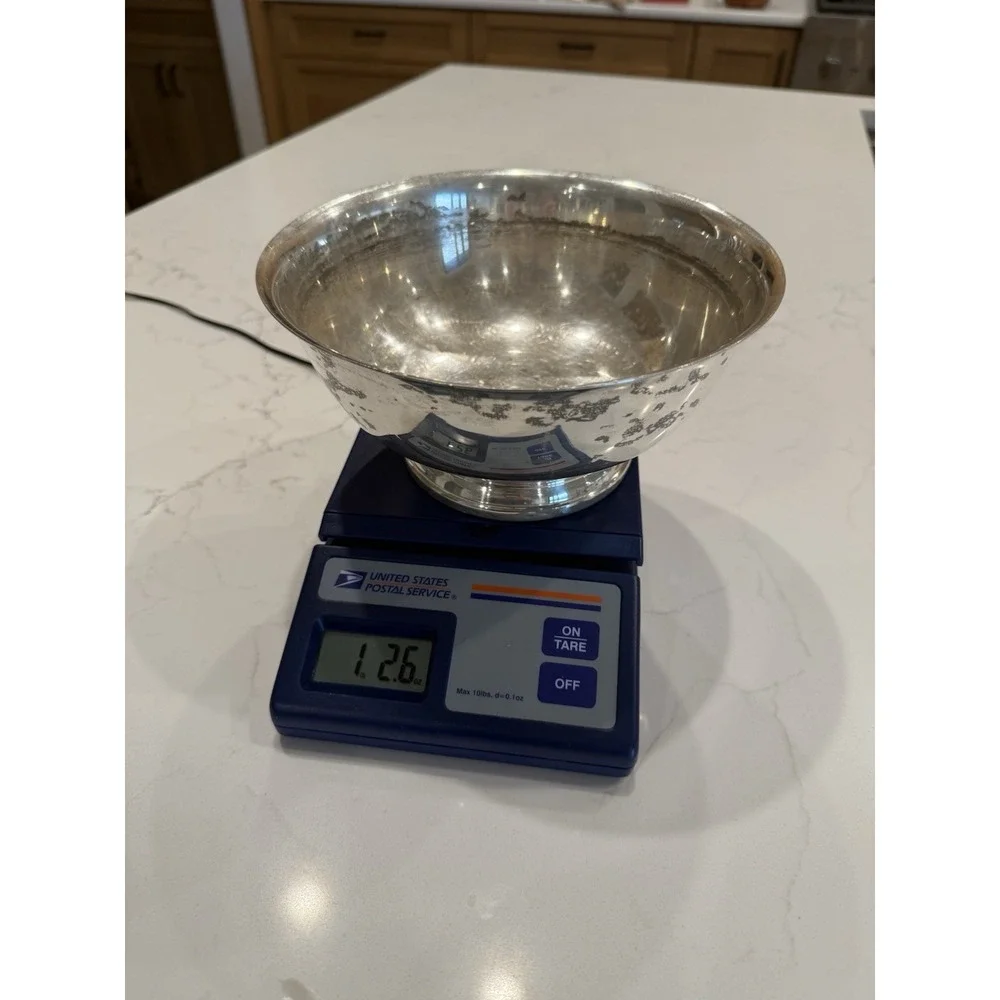 VTG Gorham Silver Plate Paul Revere Pedestal Bowl 8